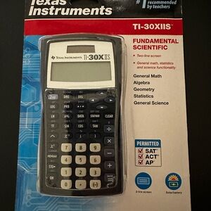 Texas Instruments TI-30XIIS Calculator - Black and White